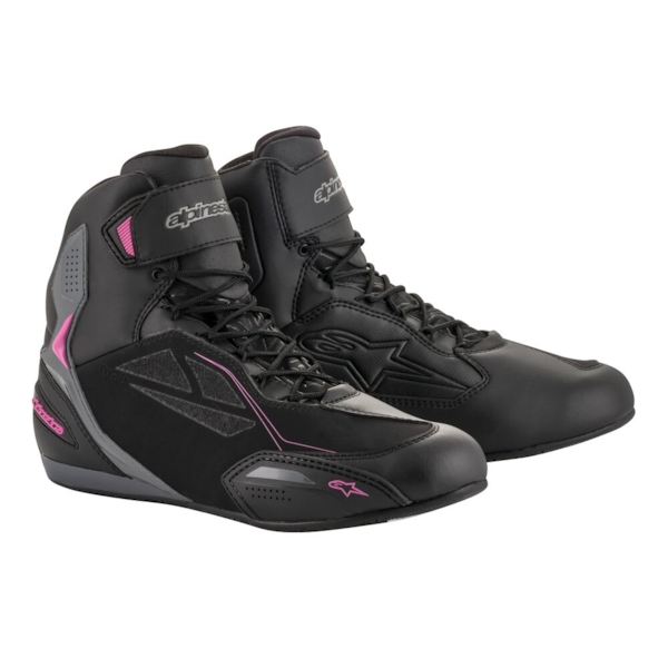 ALPINESTARS Stella Faster-3 Drystar Zwart-Donker Grijs-Fuchsia