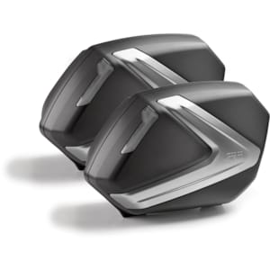 Topkoffers en zijkoffers GIVI V37 set fumé reflectoren, zwarte cover