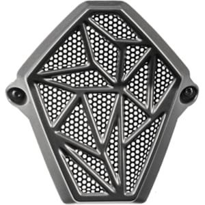 Onderdelen LS2 kin ventilatie MX436 & MX437 zilver