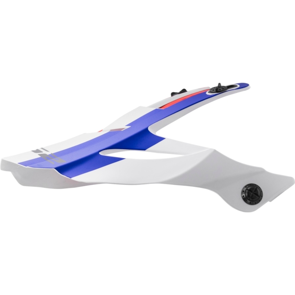 LS2 MX436 klep wit-blauw Quarterback