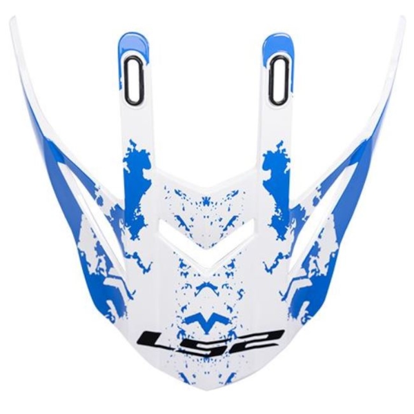 LS2 MX437 penne blanc-bleu Spot