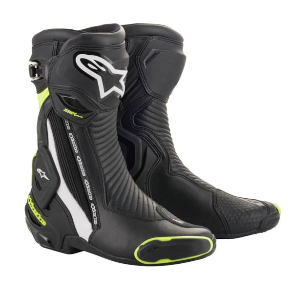 ALPINESTARS SMX Plus V2 Zwart-Wit-Geel Fluo