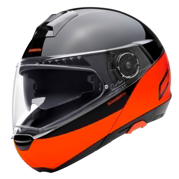 SCHUBERTH C4 Pro Swipe Zwart - fl.oranje