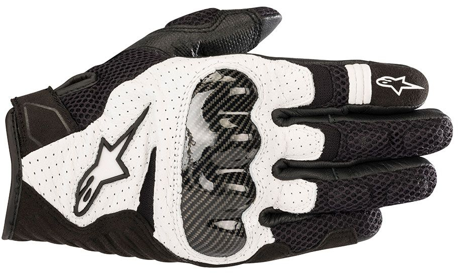 Men's summer gloves ALPINESTARS SMX-1 Air V2 Black-White