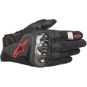 Zomerhandschoenen ALPINESTARS SMX-1 Air V2 Gloves Zwart-Rood Fluo