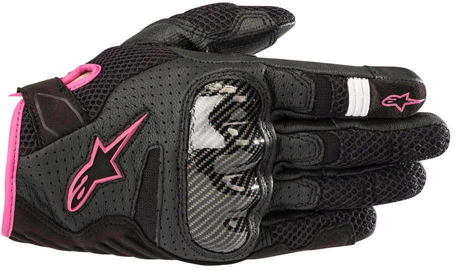 Zomerhandschoenen dames ALPINESTARS Stella SMX-1 Air V2 Gloves Zwart-Fuchsia