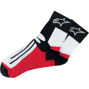 Chaussettes ALPINESTARS Racing Road Socks Court Noir-Rouge