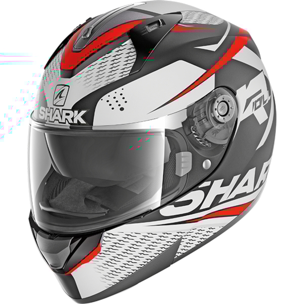 SHARK Ridill 1.2 Stratom Matt Black-White-Red KWR