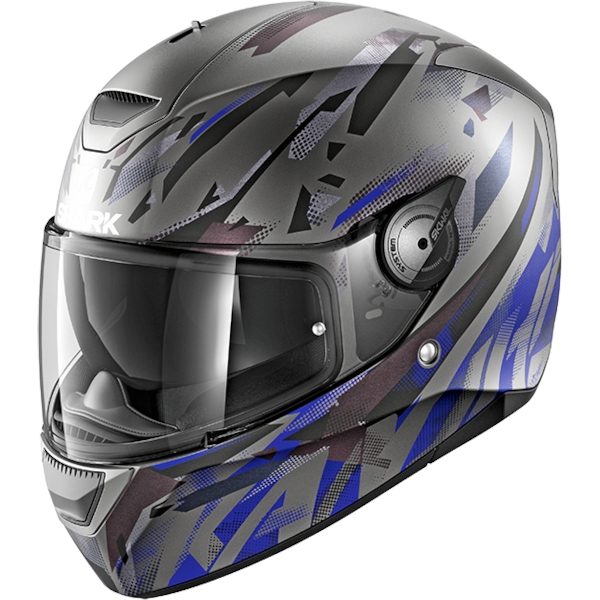 SHARK D-Skwal Kanhji Mat Anthracite-Bleu-Noir ABK