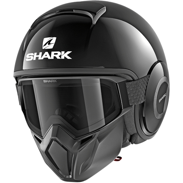 SHARK Street-Drak Blank Zwart BLK
