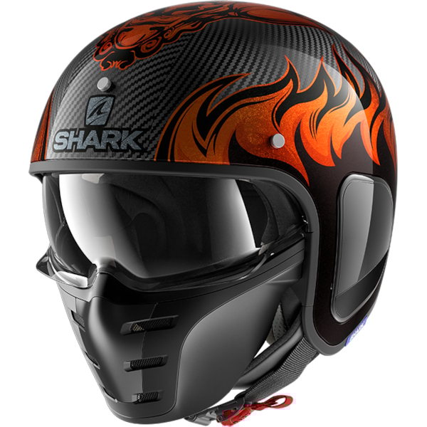 SHARK S-Drak Carbon Dagon Carbon-Orange-Orange DOO