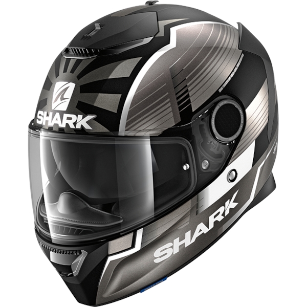 SHARK Spartan 1.2 Rep. Zarco Malaysian GP Mat Noir-Anthracite-Argent KAS