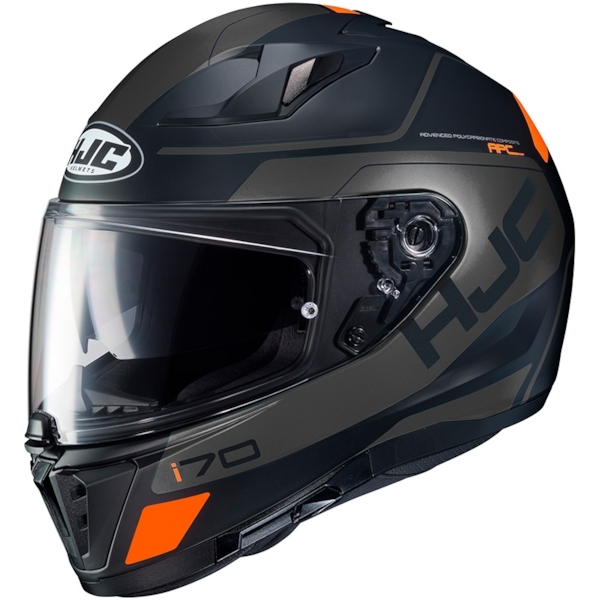 HJC I70 Karon Mat Noir - Gris - Orange