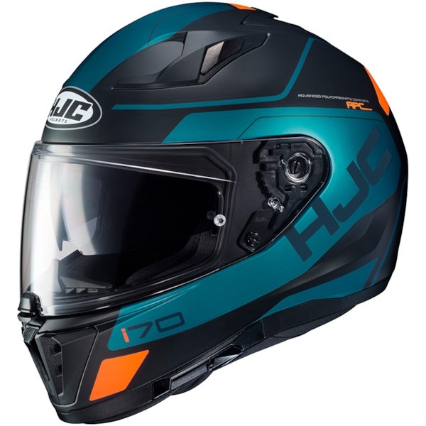HJC I70 Karon Mat Zwart - Blauw - Oranje