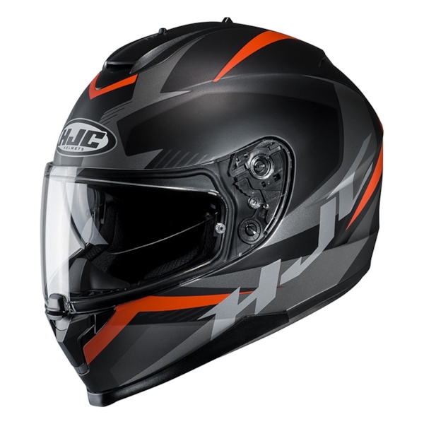 HJC C70 Troky Mat Noir - Gris - Orange