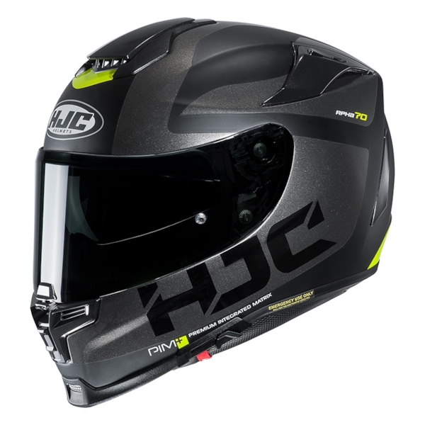 HJC RPHA-70 Balius Mat Noir - Gris - Jaune Fluo