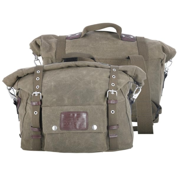 OXFORD Sacoches cavalières Heritage 40l Kaki 2 x 20l
