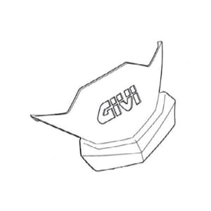 Pièces GIVI Enjoliveur couvercle avec logo Z2513R