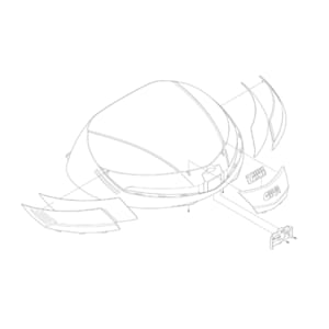 Case bottom & lid cases GIVI V40NT Upper shell Z420CNTM