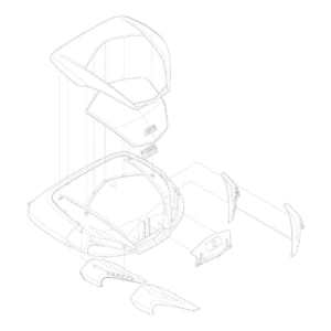 Case bottom & lid cases GIVI V56NN Upper shell ZV56CNNM