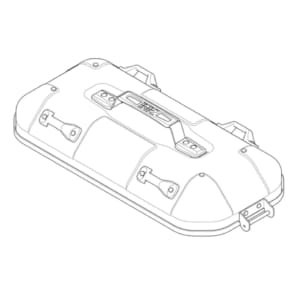 Case bottom & lid cases GIVI DLM36 Upper shell Right - Aluminum ZDLM36ARCM