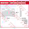TRW Brake pads MCB755SRT Sinter road and track
