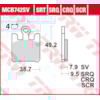 TRW Plaquettes de frein MCB742SRT Sinter road et track