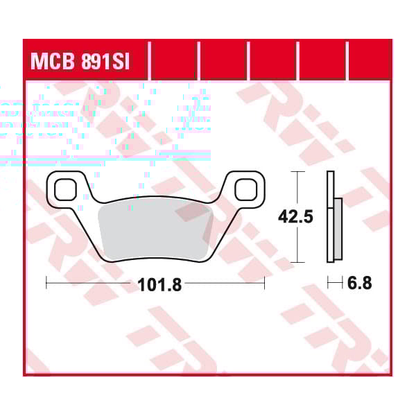 TRW Plaquettes de frein MCB891SI Sinter offroad
