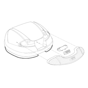 Case bottom & lid cases GIVI E340NT Upper shell Black - Z340CNTM