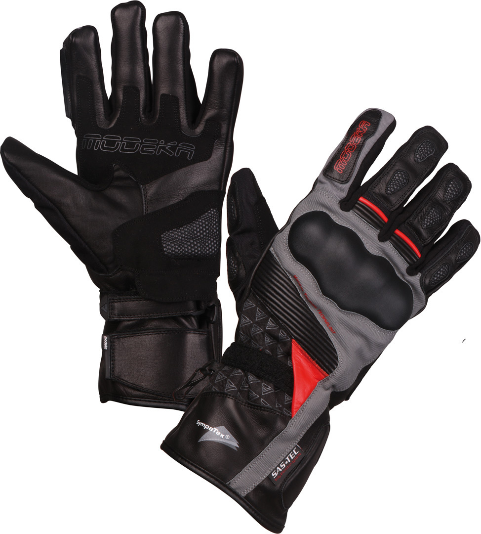 Gants mi-saison hommes MODEKA Panamericana CE Noir - Rouge
