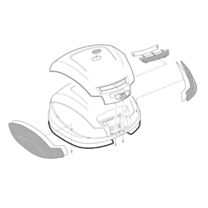 Case bottom & lid cases GIVI E470NT Upper shell Z470CNTM