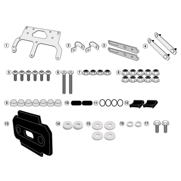 GIVI TL - montagekit voor toolbox S250 TL3112KIT