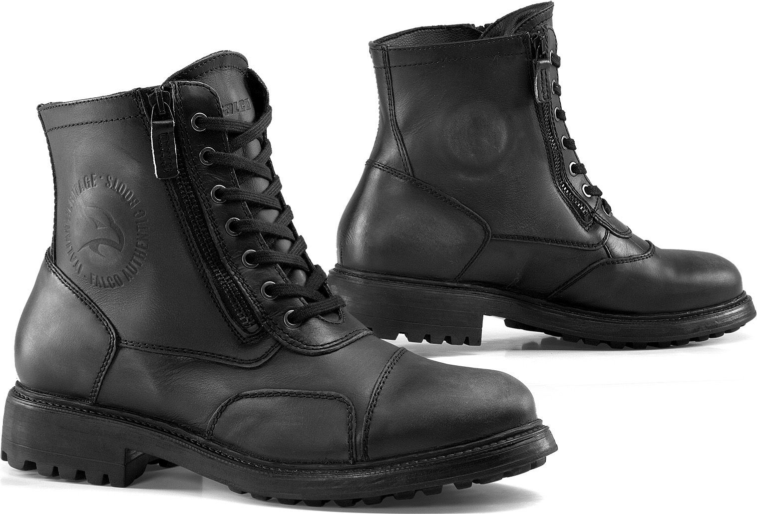 Chaussures moto hommes GIANNI FALCO Aviator Noir