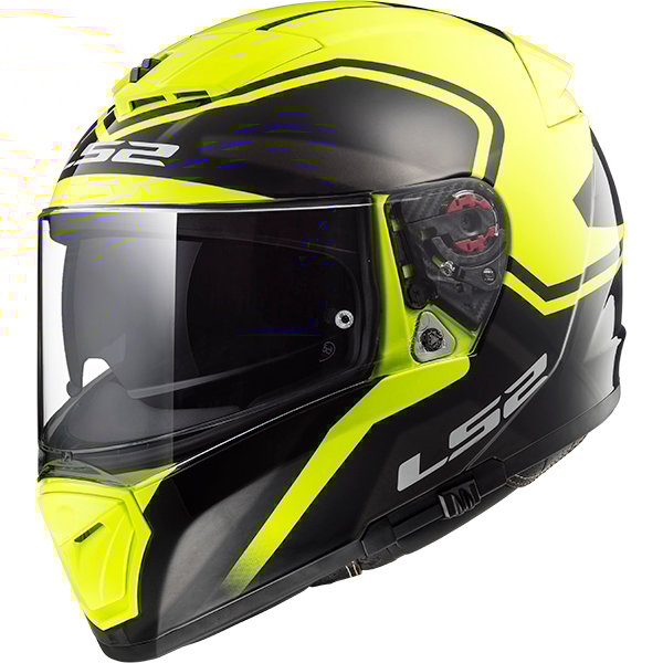 LS2 FF390 Breaker Bold Zwart-Fluo Geel