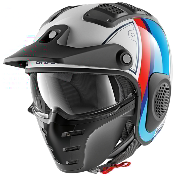 SHARK X-Drak Terrence Blanc-Bleu-Rouge WBR