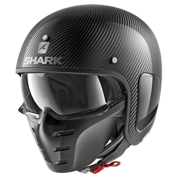 SHARK S-Drak Carbon Skin Carbon-Argent-Noir DSK
