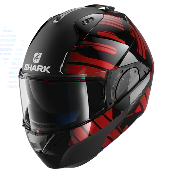 SHARK Evo-One 2 Lithion Dual Noir-Chrome-Rouge KUR