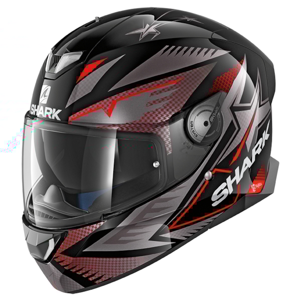 SHARK Skwal 2 Draghal Noir-Anthracite-Rouge KAR