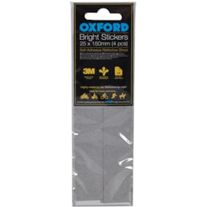Reflecterende stickers en reflectors OXFORD Bright 25x150mm (4 stuks)