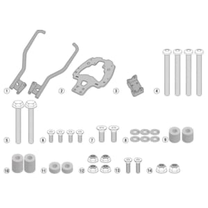 Motorspecifieke bevestigingen GIVI SR - Topkofferhouder Monolock of Monokey SR5125
