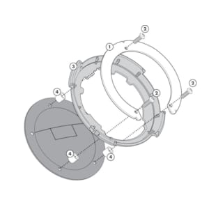 Fixations spécifiques pour votre moto GIVI BF - Fixation Tanklock BF32
