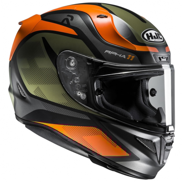 HJC RPHA-11 Deroka Mat Noir - Vert - Orange