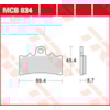 TRW Plaquettes de frein MCB834SV Sinter street