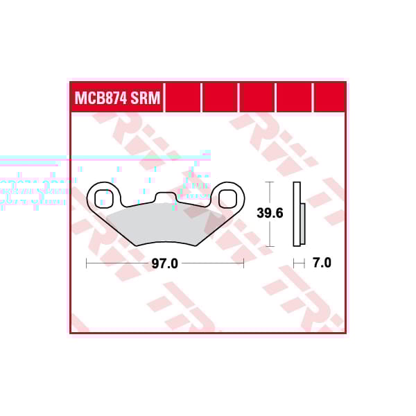TRW Plaquettes de frein MCB874SRM Sinter maxi scooter