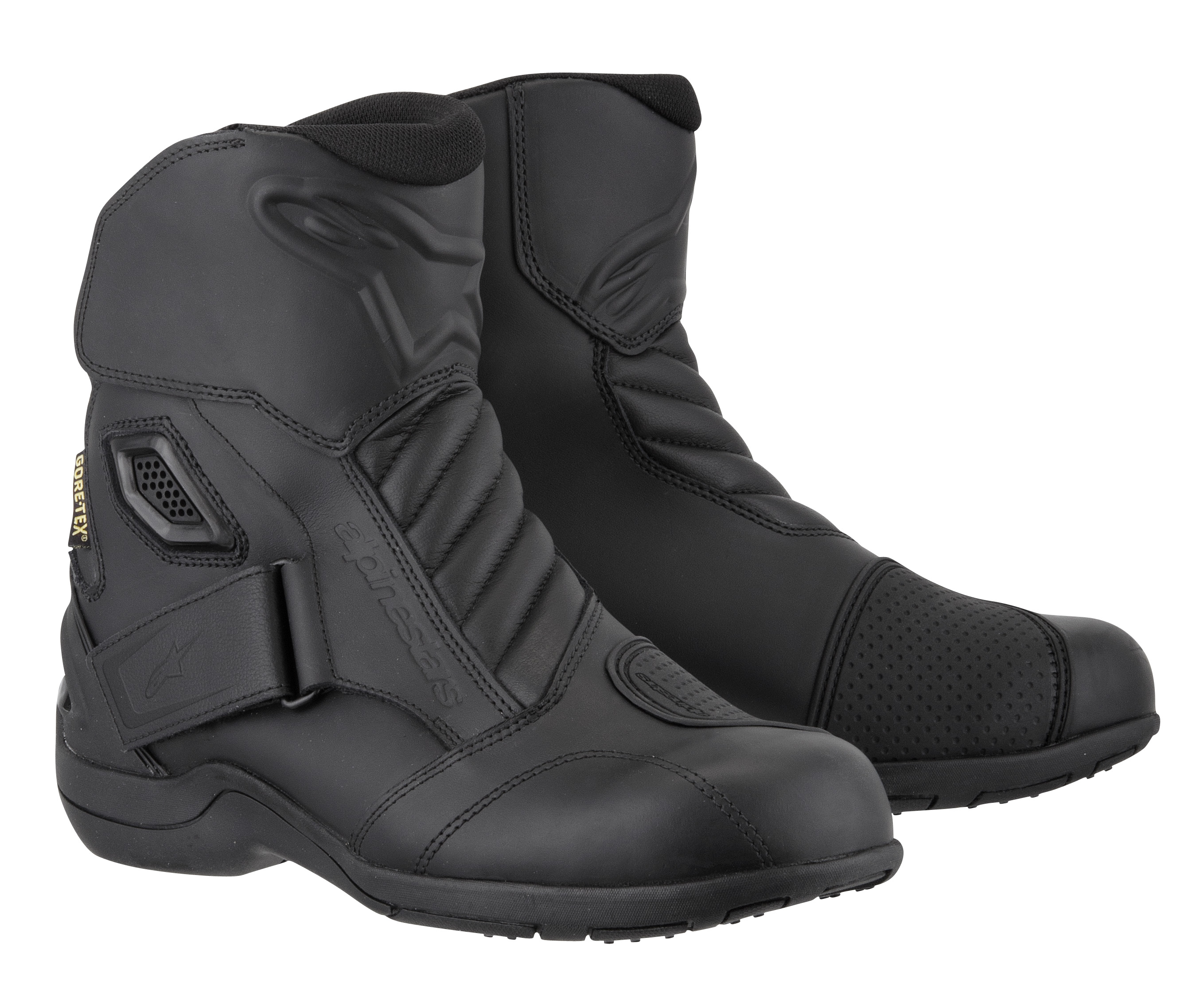 Gore-Tex® motorlaarzen en -schoenen heren ALPINESTARS New Land GTX Zwart
