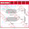 TRW Brake pads MCB870SH Sinter street