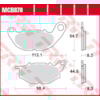 TRW Plaquettes de frein MCB878 Allround organique