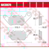 TRW Plaquettes de frein MCB879 Allround organique