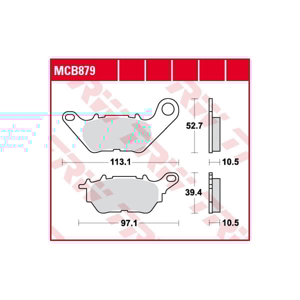 TRW Plaquettes de frein MCB879 Allround organique