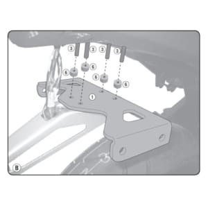 Fixations spécifiques pour votre moto GIVI Kit d'extension supplémentaire 1152KIT